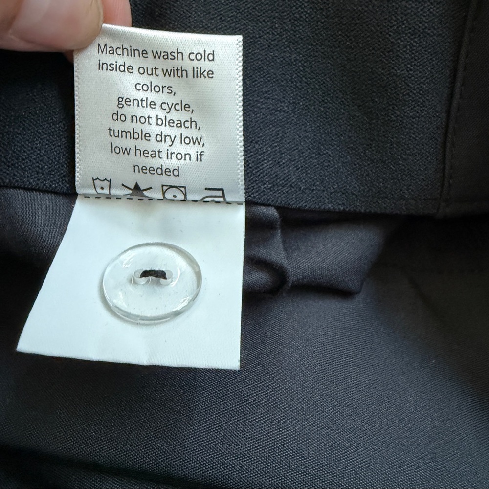 American Tall Flat Front Straight Leg Black Dress Pants Women’s Sz 12 Extra Tall - Picture 6 of 6